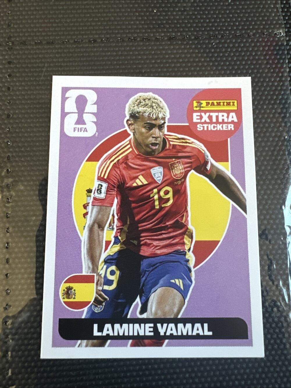 2026 Panini FIFA World Cup Extra Sticker Purple Lamine Yamal Spain SPA19